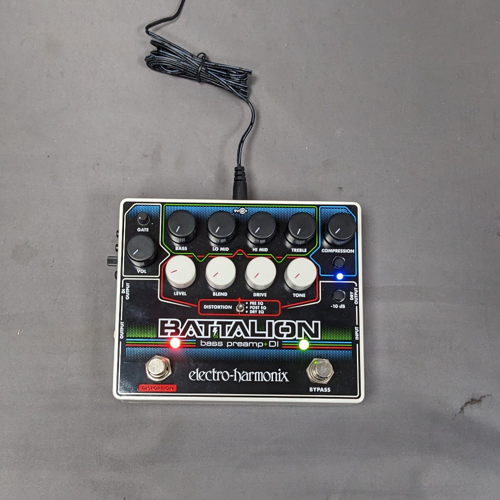 Electro Harmonix Battalion Bass Preamp & DI Bass Guitar Effects Pedal
